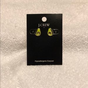 Avacado J Crew Earring Studs